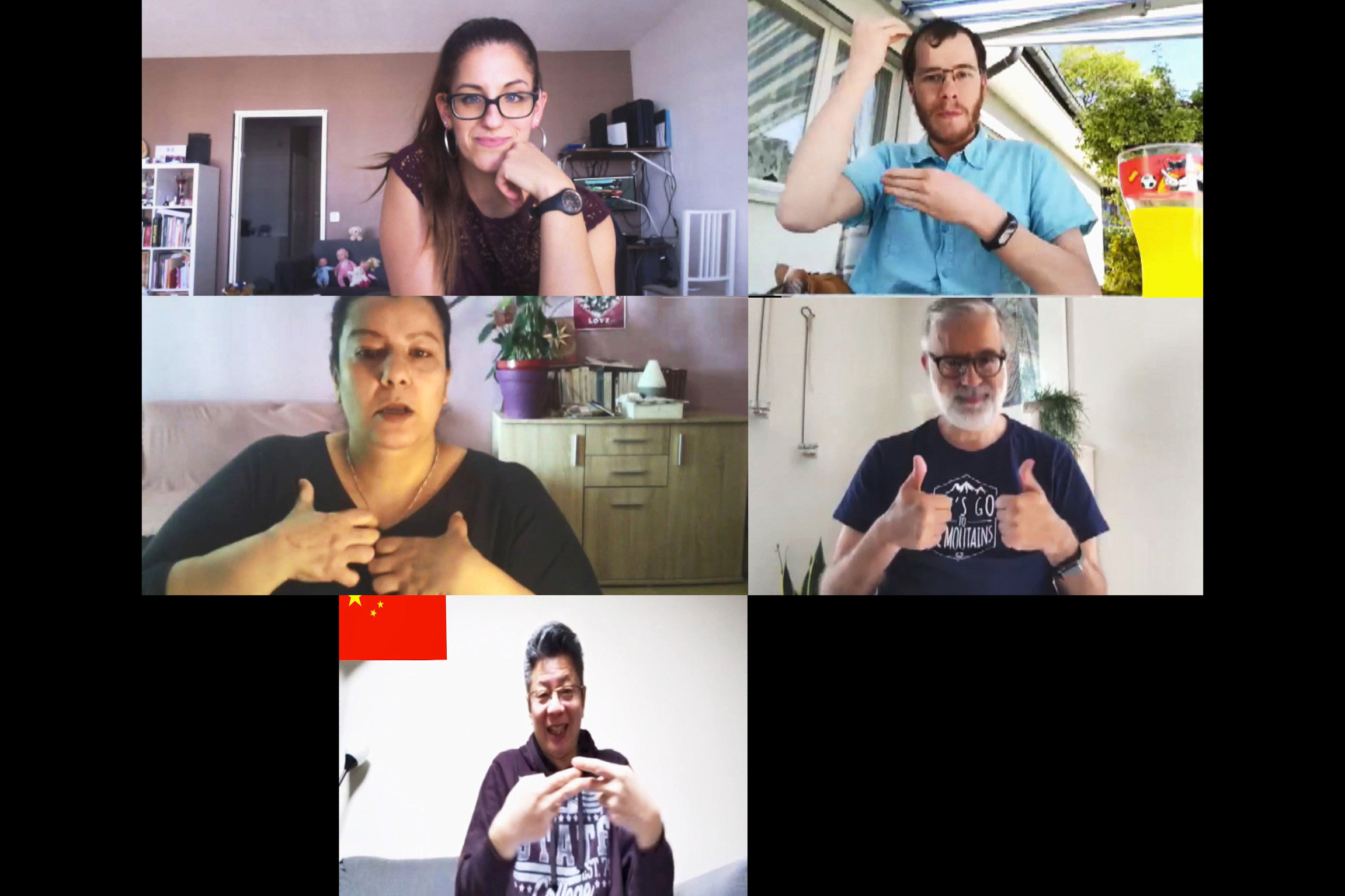 Signes Wie kommen wir durch die Covid-Krise? Skype-Austausch unter Gehörlosen