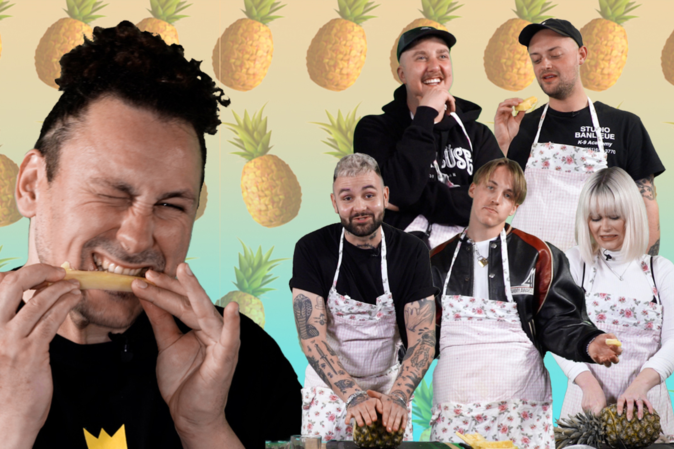 Trap Kitchen Warriors In sechs Folgen stellen die Rapper:innen Ivorrie, Cinnay, Lil Bruzy, Luuk und SRF Virus Host Livio ihr Können in der Küche unter Beweis, wenn es darum geht, verschiedene Nahrungsmittel richtig zu schnätzeln. Was dabei herauskommt, sind ein Haufen Fails, Aha-Erlebnisse und Küchen-Hacks. Ob sie aber wirklich Küchen-Skills haben, bewertet Moderator und Trap-Kitchen-Master Pablo Vögtli.