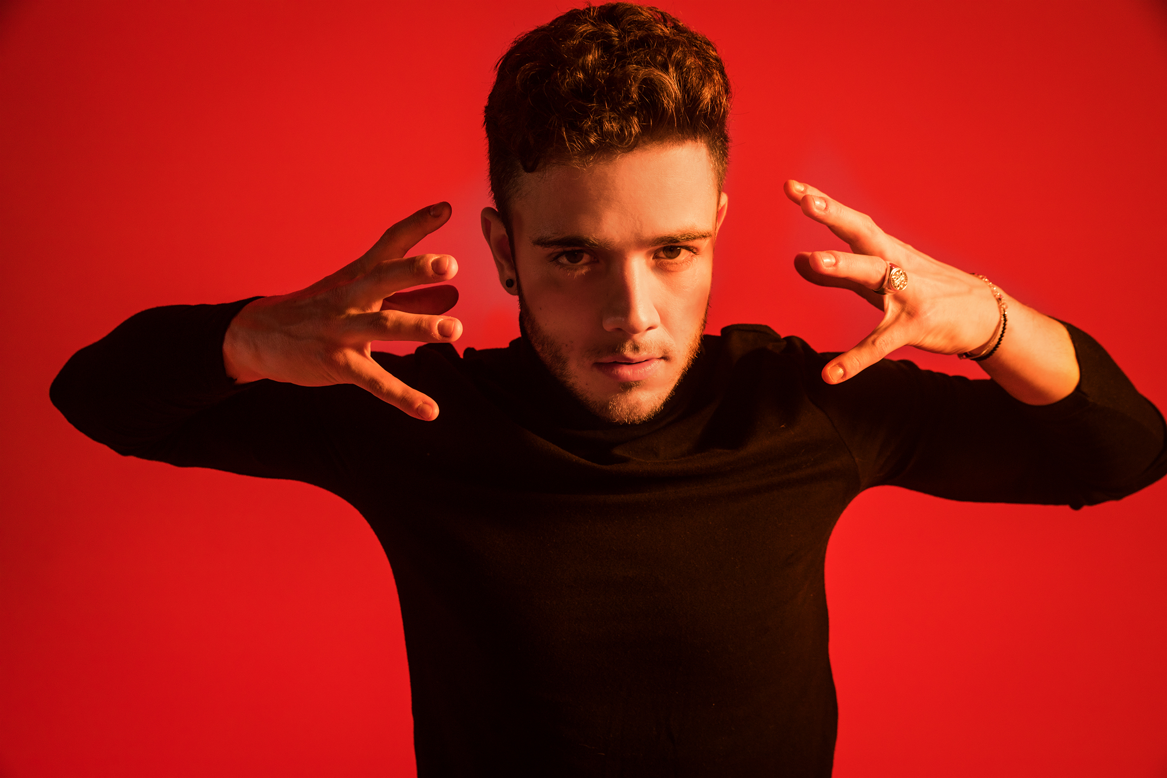 Luca Hänni am Donnerstag beim «Eurovision Song Contest» Medienportal