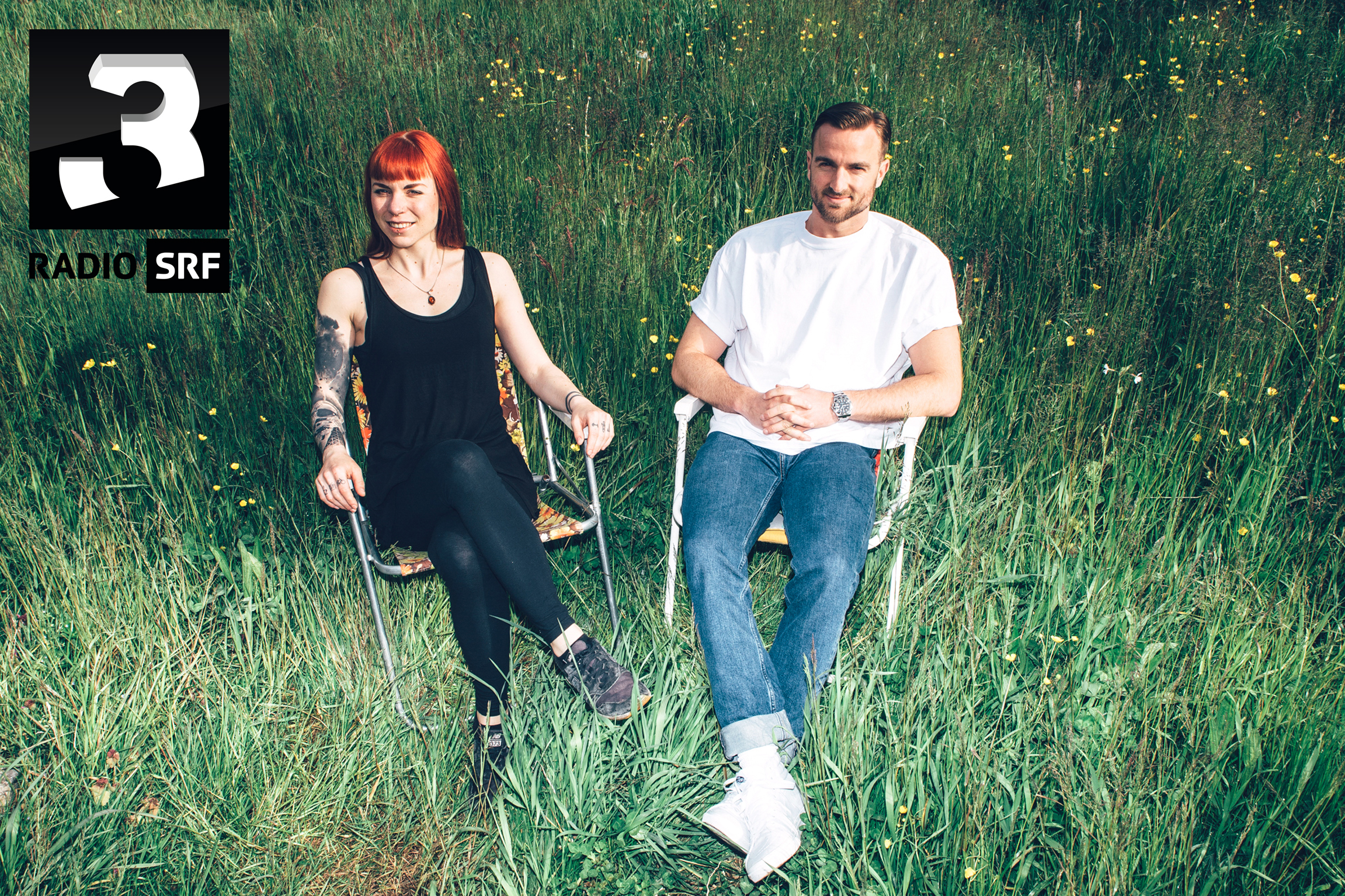Festivalsommer 2019 Radio SRF 3 Die Moderatorn Rika Brune und Julian Thorner