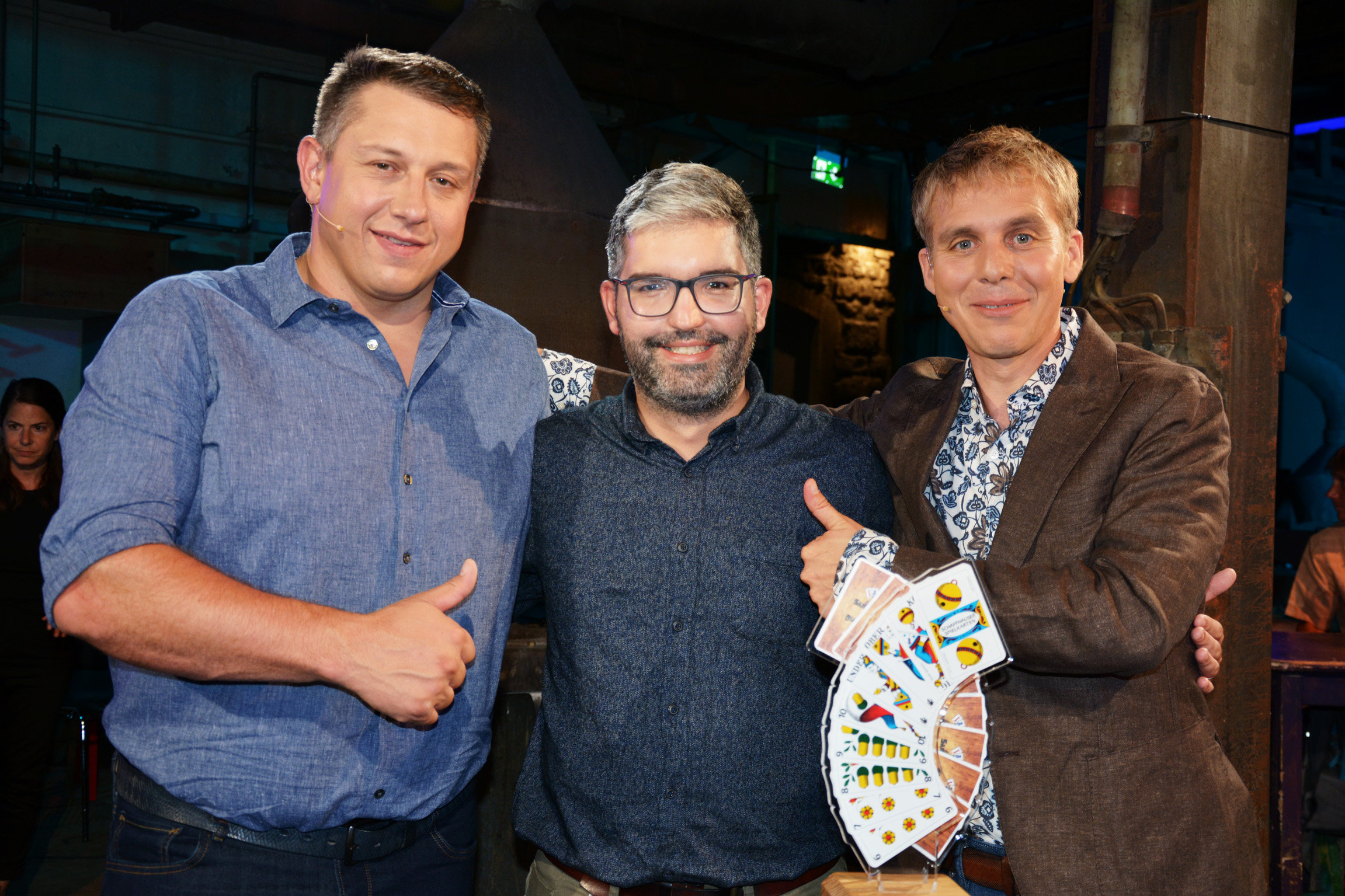 Samschtig-Jass Jörg Abderhalden, Joel Toggenburger und Reto Scherrer