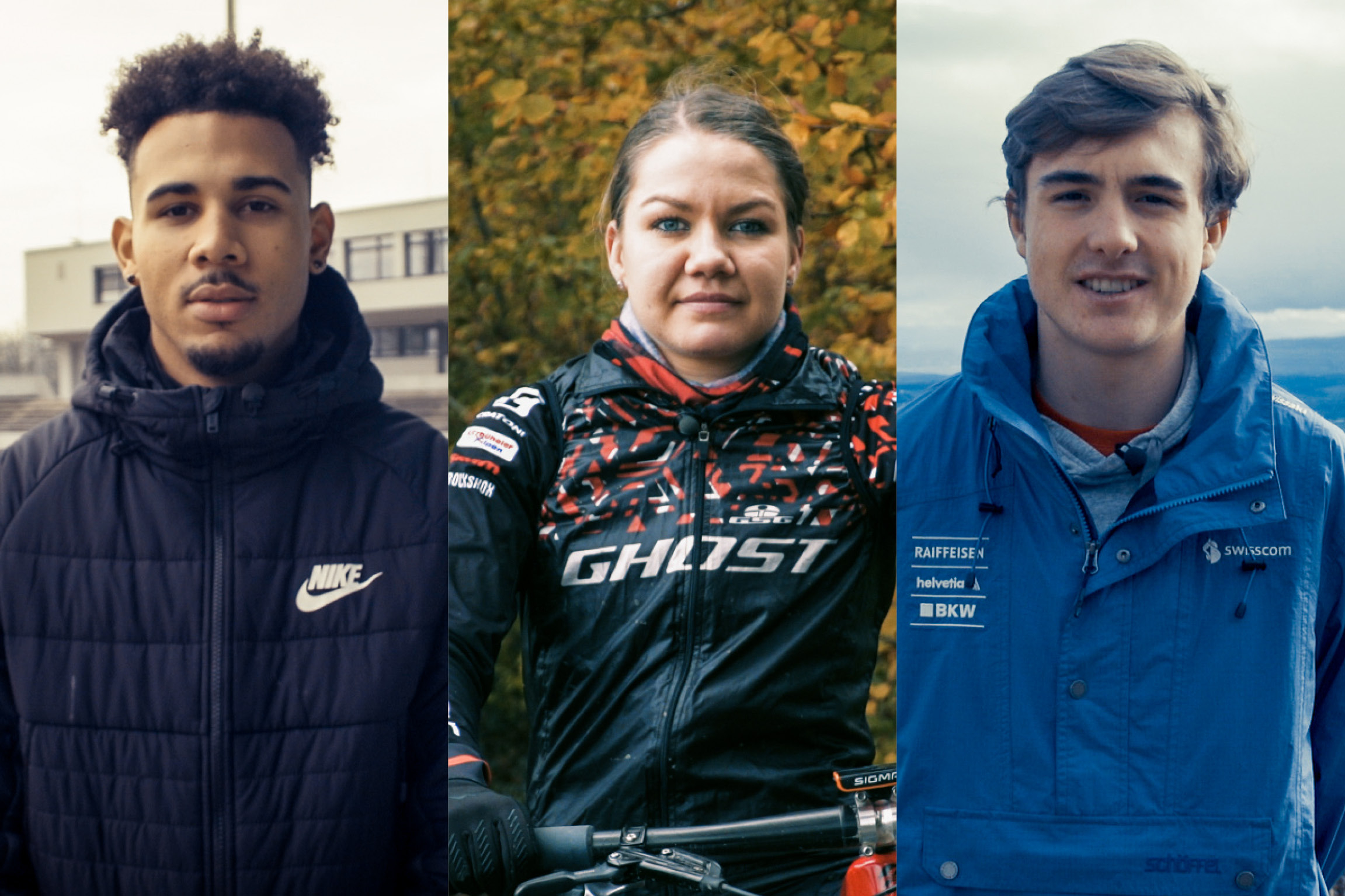 Sports Awards 2019 Jason Joseph (Leichtathlet), Sina Frei (Mountainbikerin), Noé Roth (Skiakrobat) Nominiert in der Kategorie SRF 3 Best Talent Sport