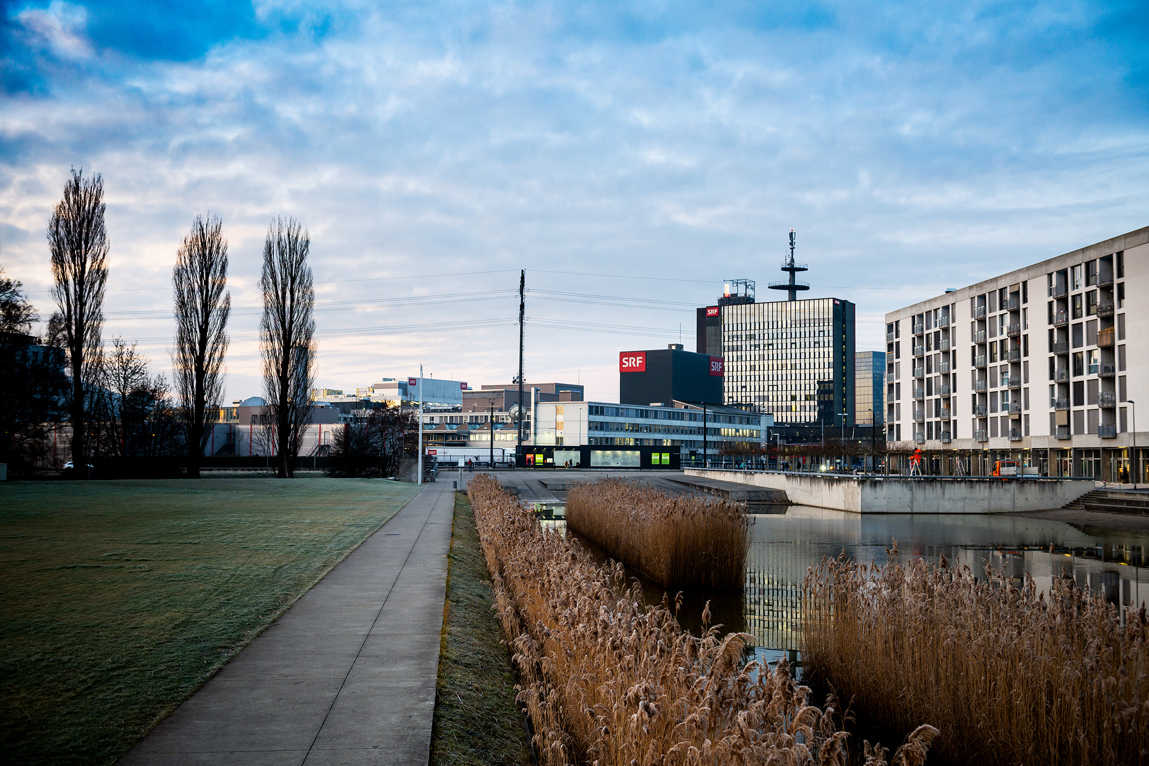 SRF Gebäude Studio Zürich Leutschenbach Studios und Hochhaus 2020