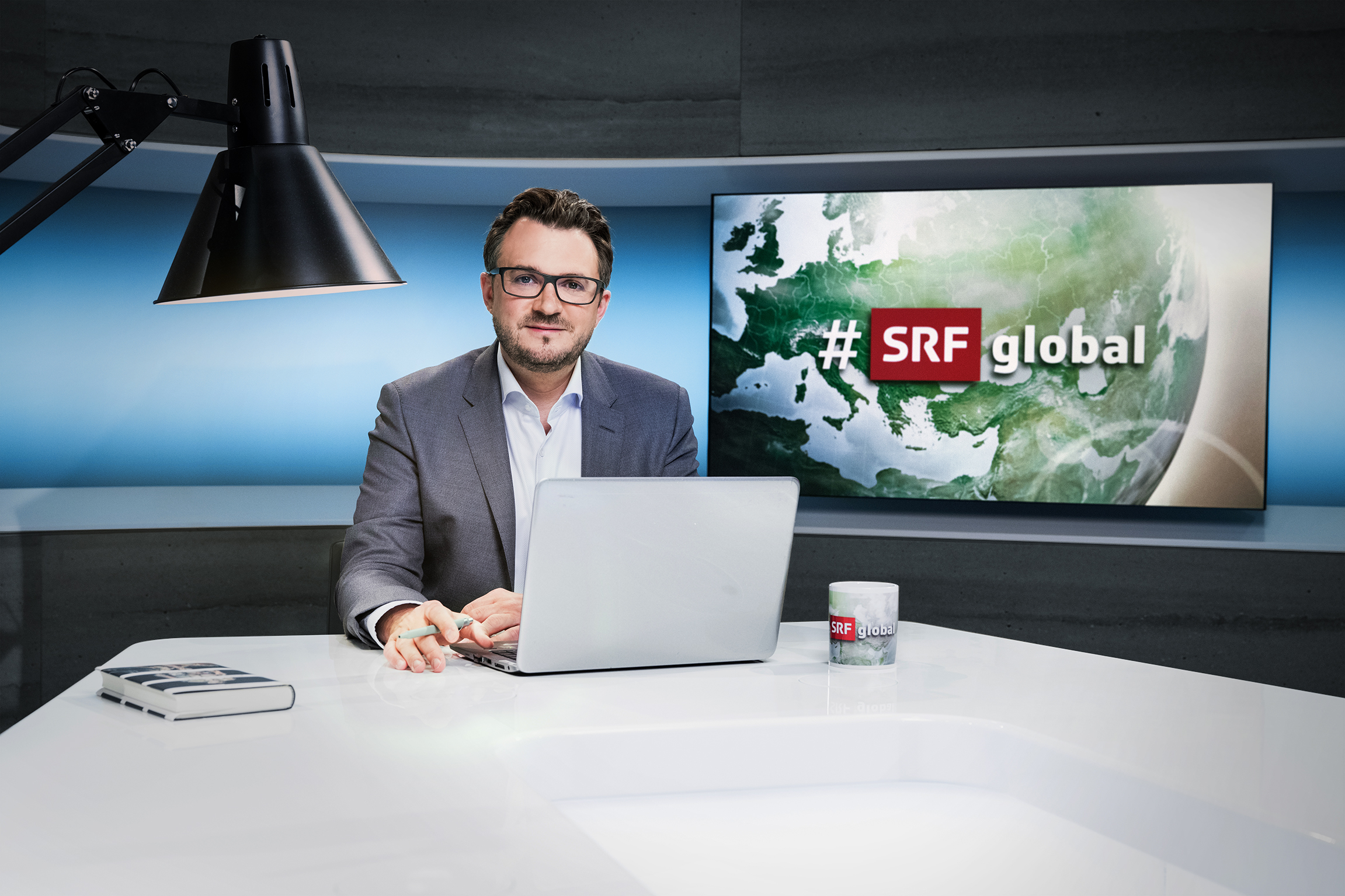 Sebastian Ramspeck Moderator #SRF Global 2020 Copyright: SRF/Oscar Alessio