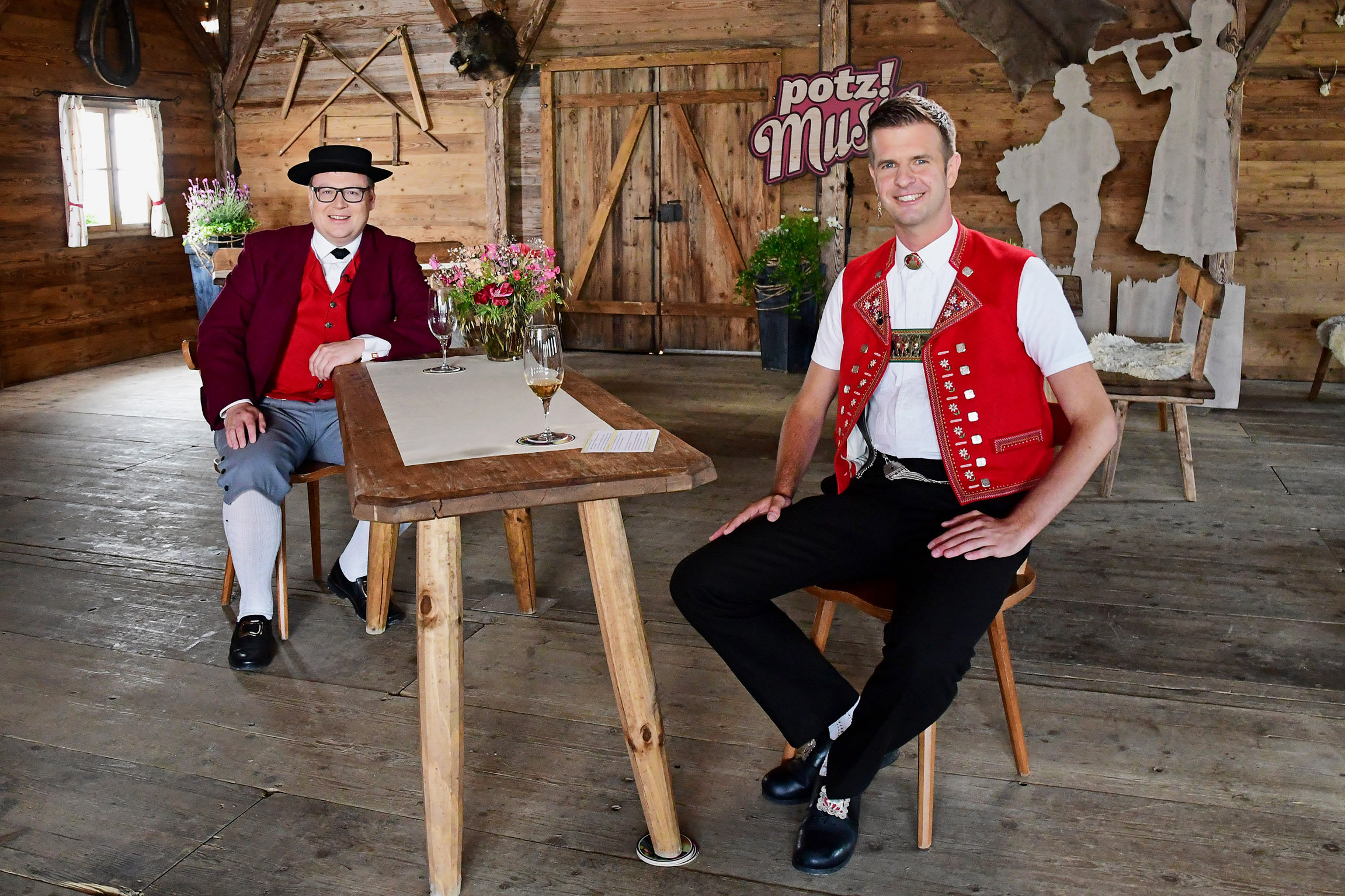 Potzmusig Jodel-Weekend Sämi Studer und Nicolas Senn im Chalet in Beromünster