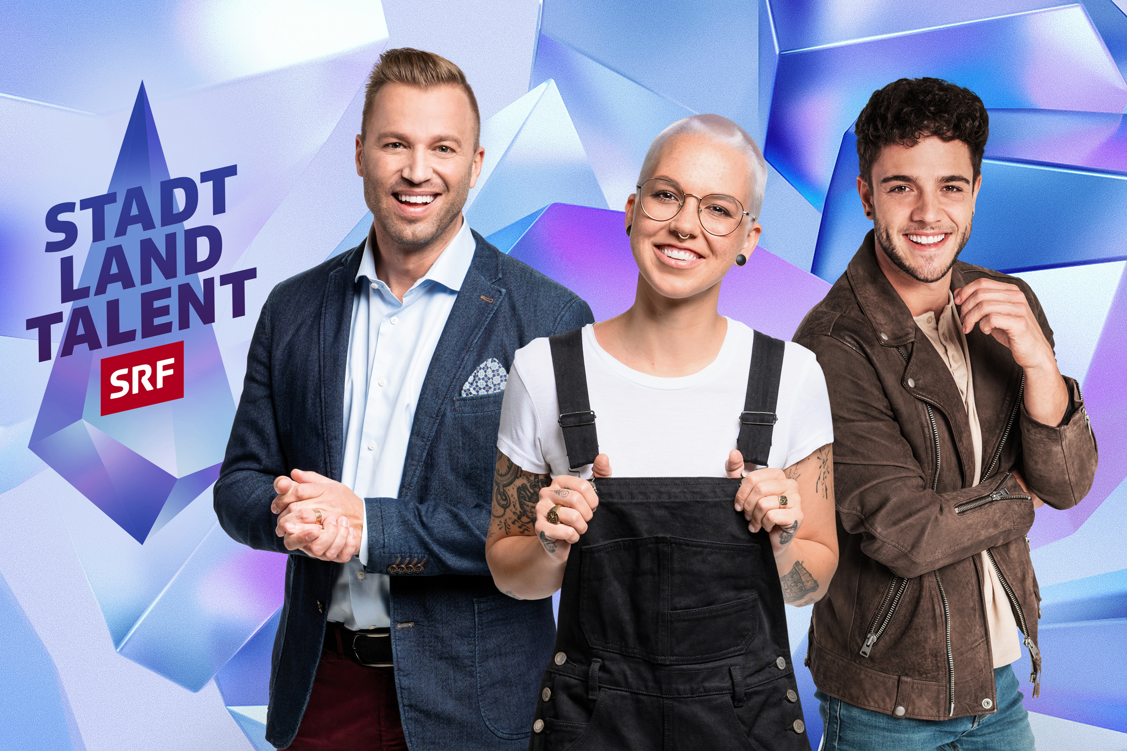 Stadt Land Talent Die drei Talent-Scouts: Jonny Fischer, Stefanie Heinzmann und Luca Hänni