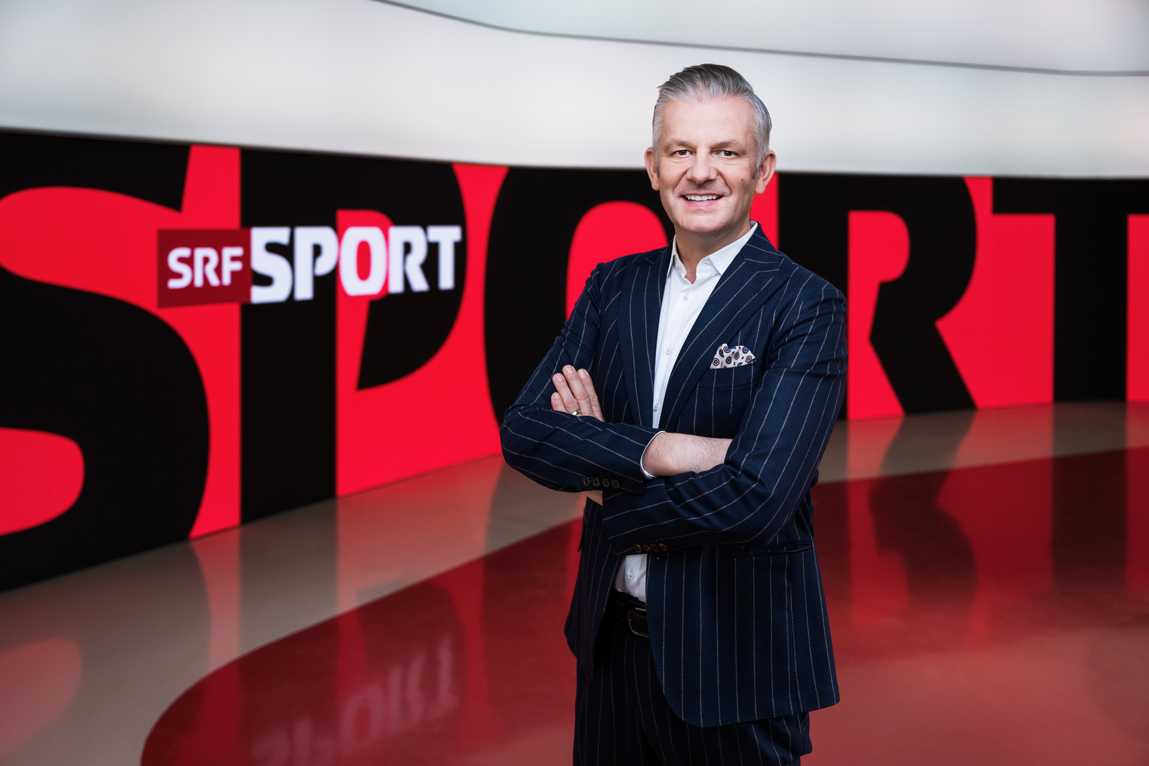 Rainer Maria Salzgeber Moderator SRF Sport 2022 Copyright: SRF/Oscar Alessio