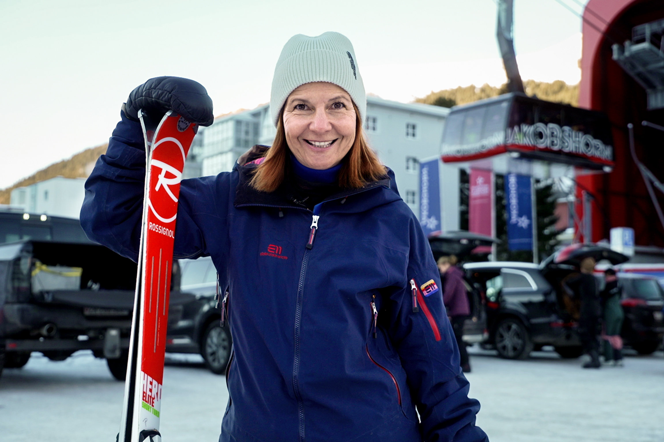 Puls Moderatorin Pascale Menzi in Davos 2022