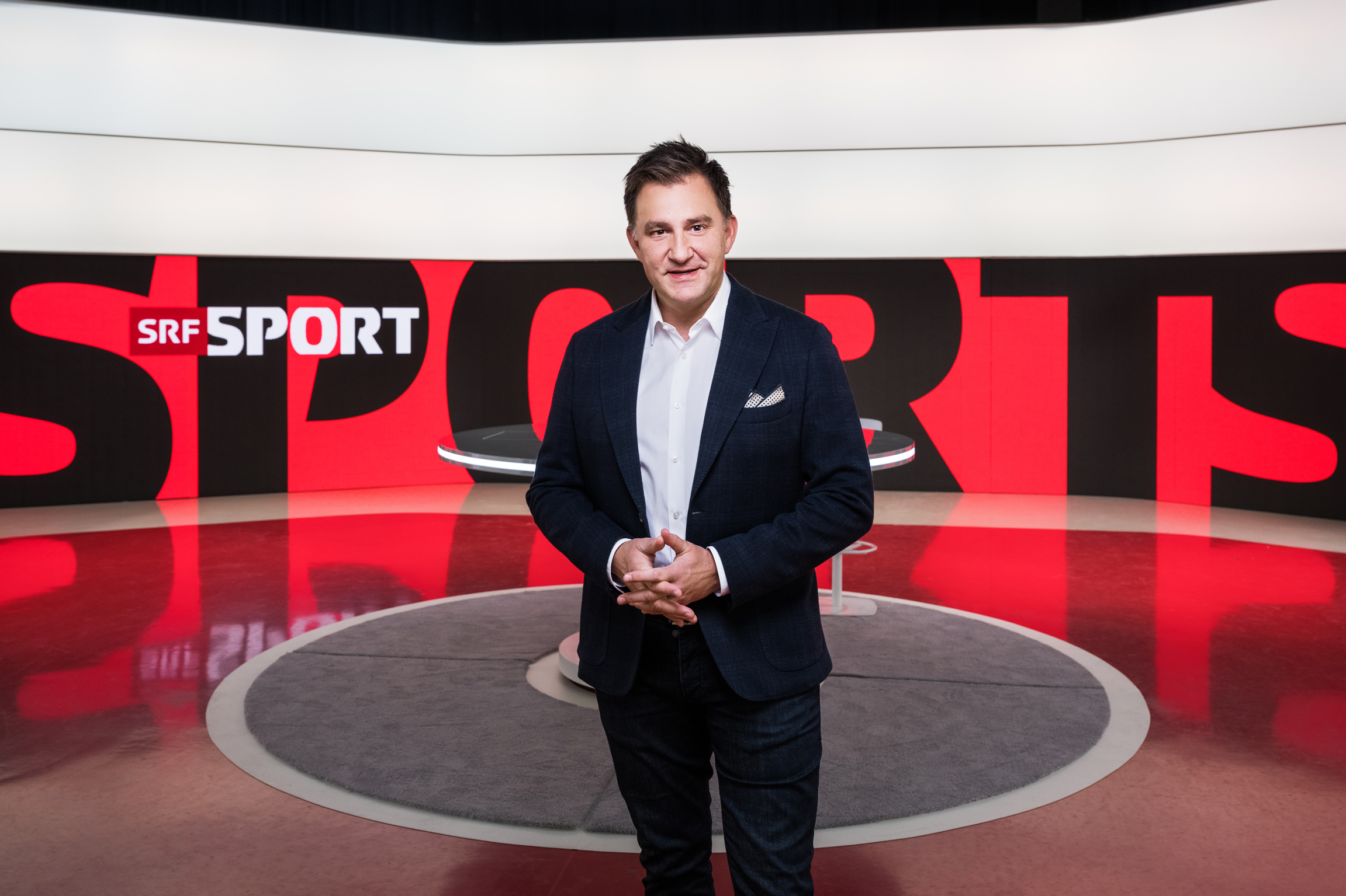 Sascha RueferModerator SRF Sport2022Copyright: SRF/Oscar Alessio