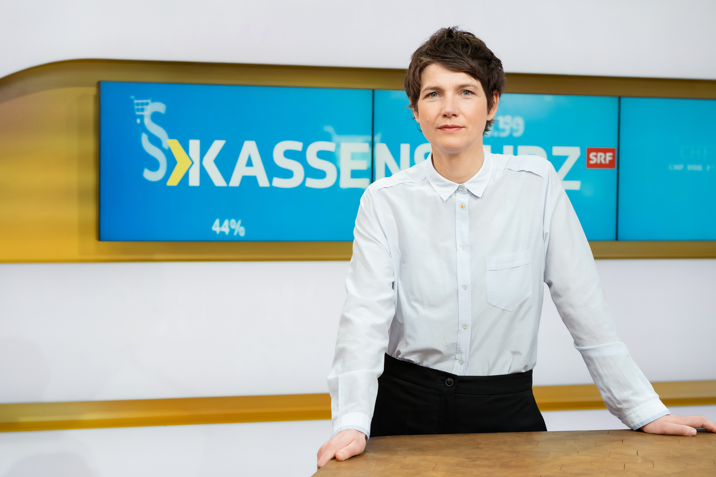Kathrin Winzenried Moderatorin Kassensturz 2022 Copyright: SRF/Oscar Alessio