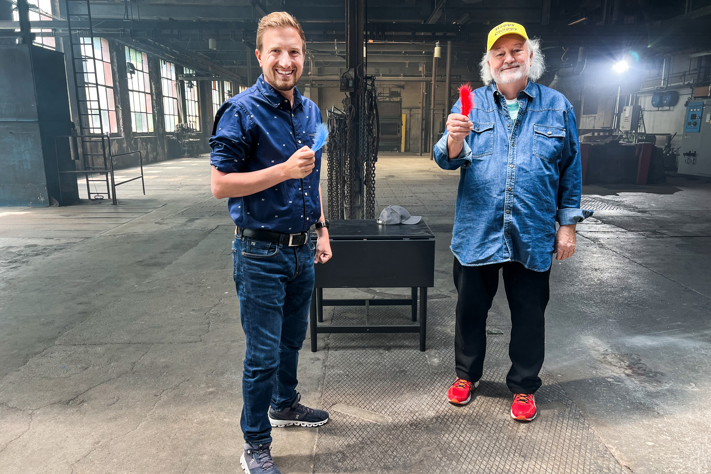 Donnschtig-Jass Stefan Büsser und Peach Weber bei der Challenge