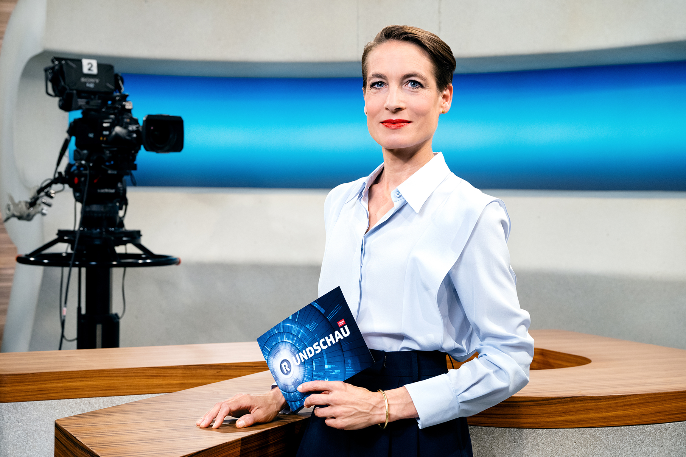 Franziska Ramser Moderatorin Rundschau 2022 Copyright: SRF/Oscar Alessio