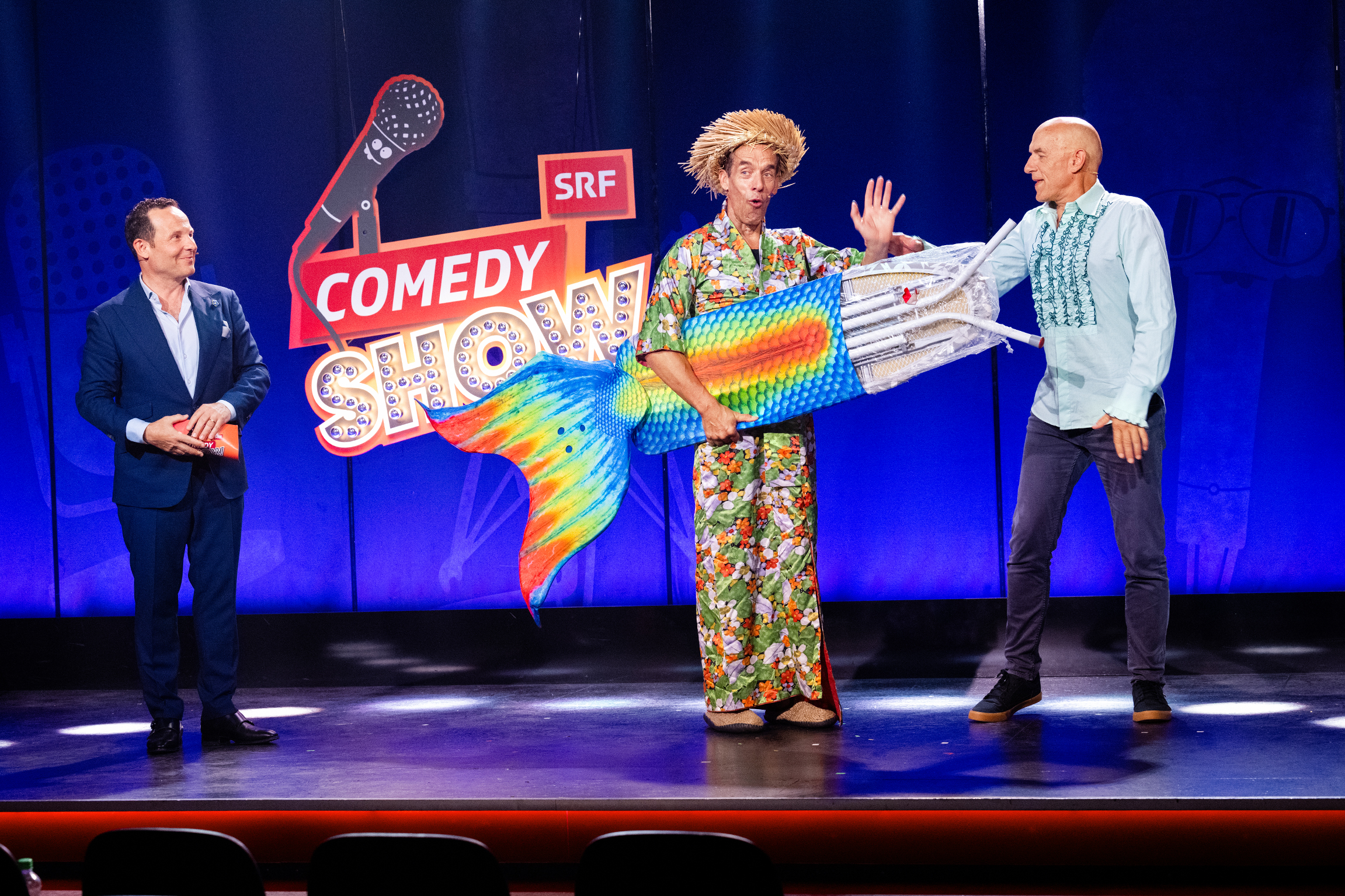 SRF Comedy Show mit Claudio Zuccolini Folge 1Claudio Zuccolini (l.) und Oropax