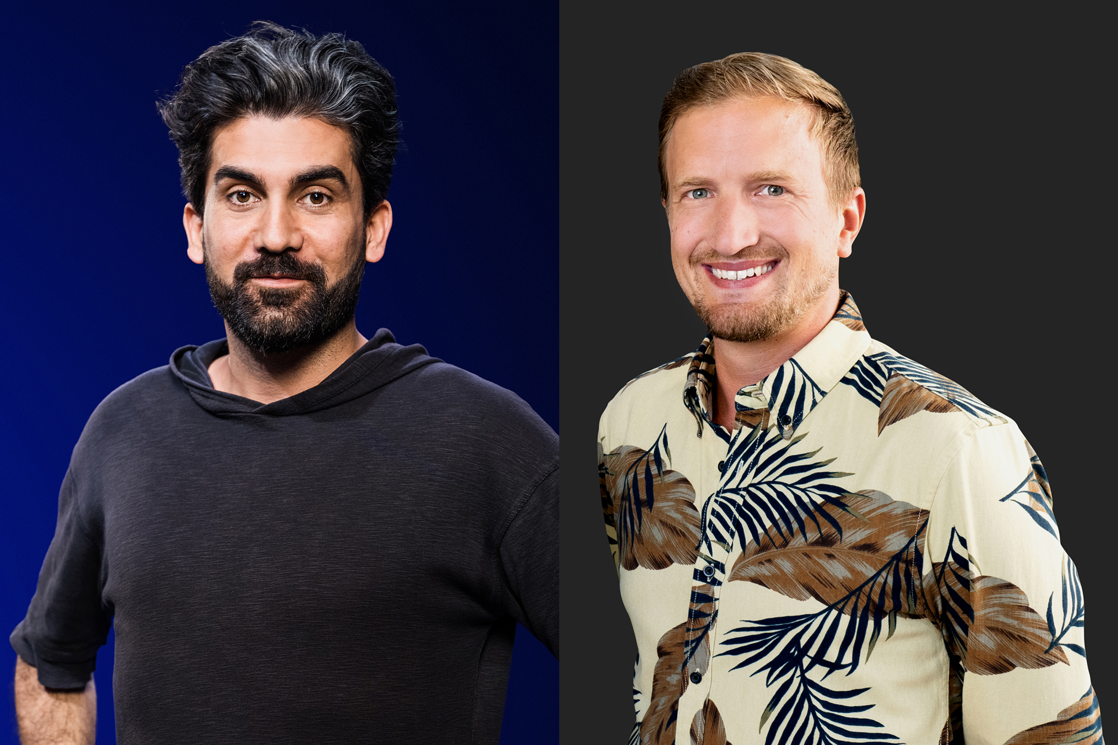 Cenk Korkmaz und Stefan Büsser Hosts «Focus» Radio SRF 3