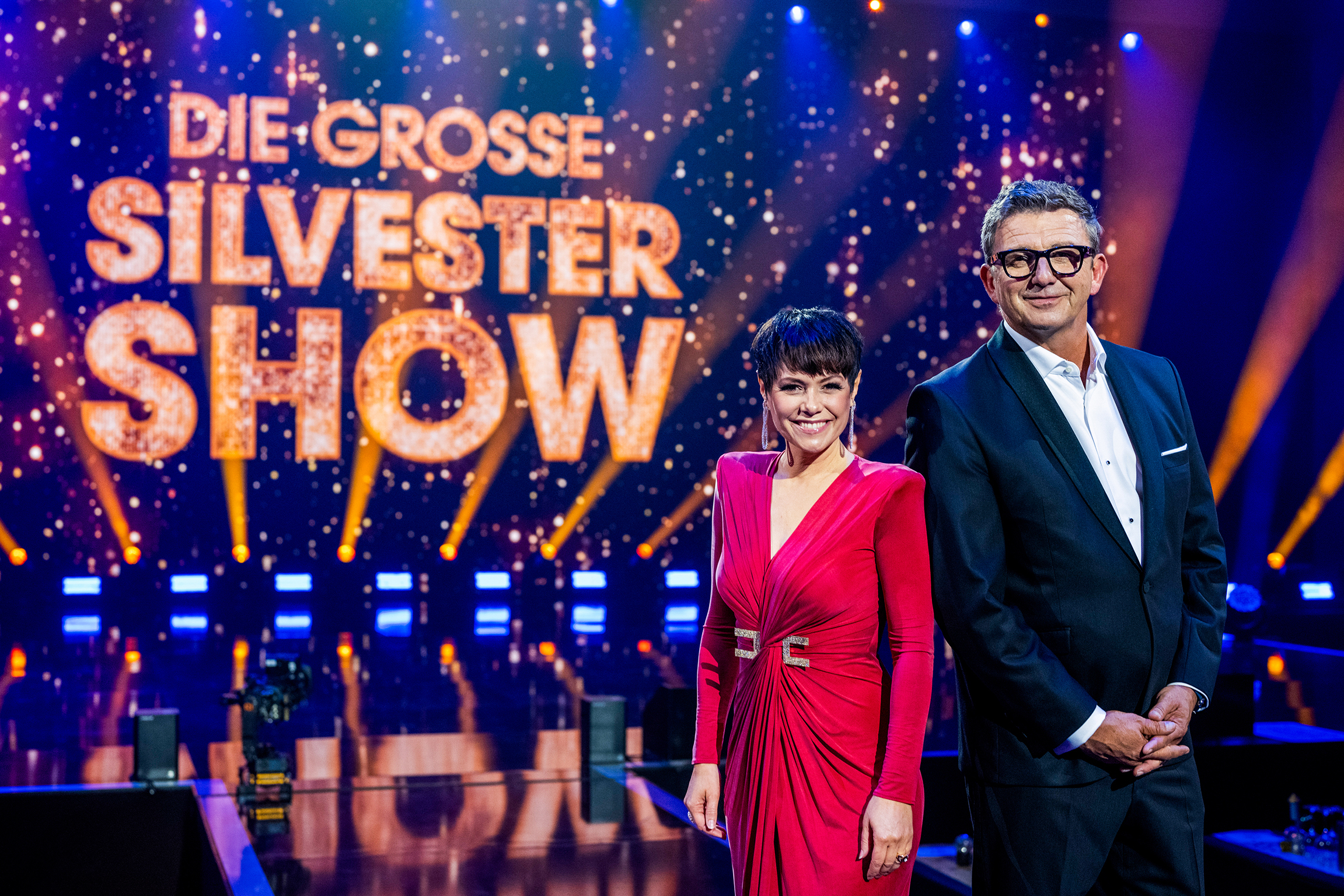 Die grosse Silvester ShowDie Moderatoren Francine Jordi und Hans Sigl2022Copyright: SRF/BR/Sascha Baumann