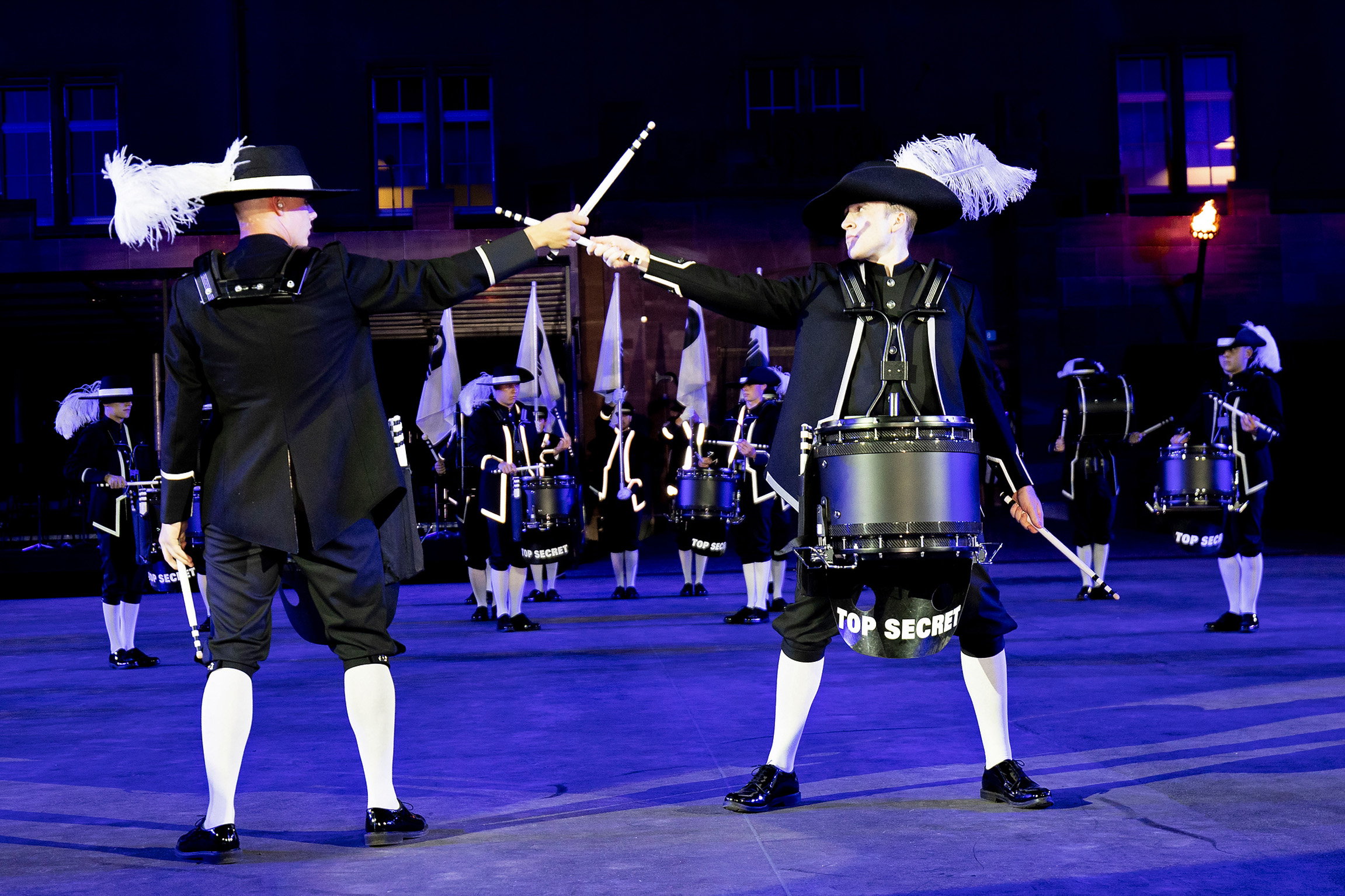 Basel Tattoo Das JubiläumTop Secret Drum Corps, Schweiz Copyright: SRF/Basel Tattoo/Patrick Straub