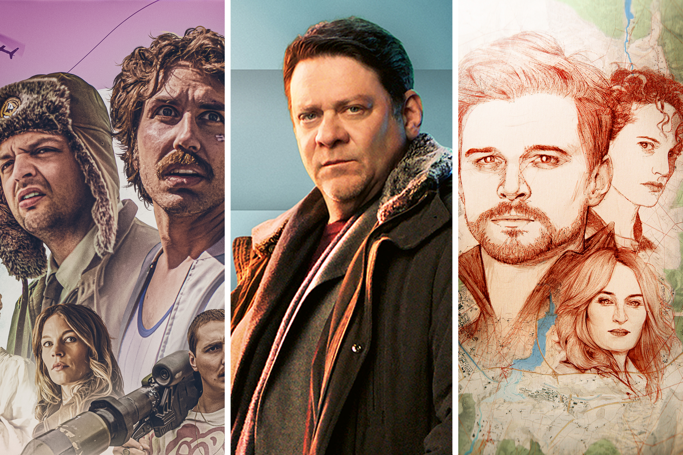 Fiktion SRF – Folgestaffeln von Tschugger, Die Beschatter und NeumattKeyvisual2023Copyright: SRF