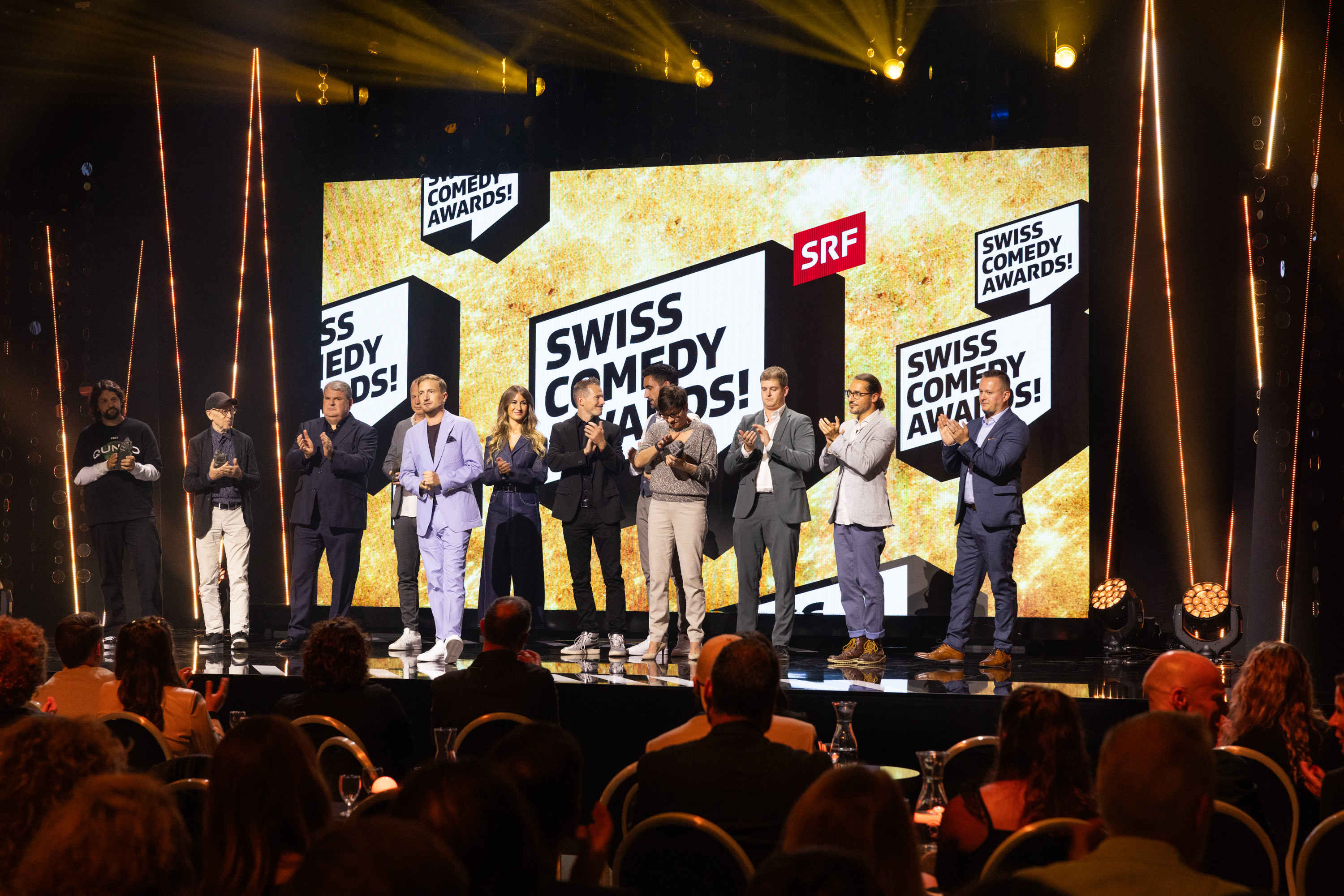 Swiss Comedy Awards! 2023Schlussbild mit allen GewinnernCopyright: SRF/Gian Vaitl