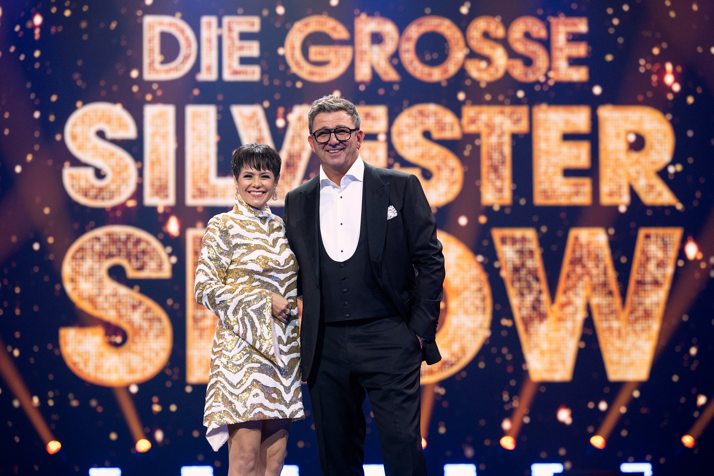 Die grosse Silvester ShowFrancine Jordi und Hans Sigl2023Copyright: SRF/BR/Sascha Baumann