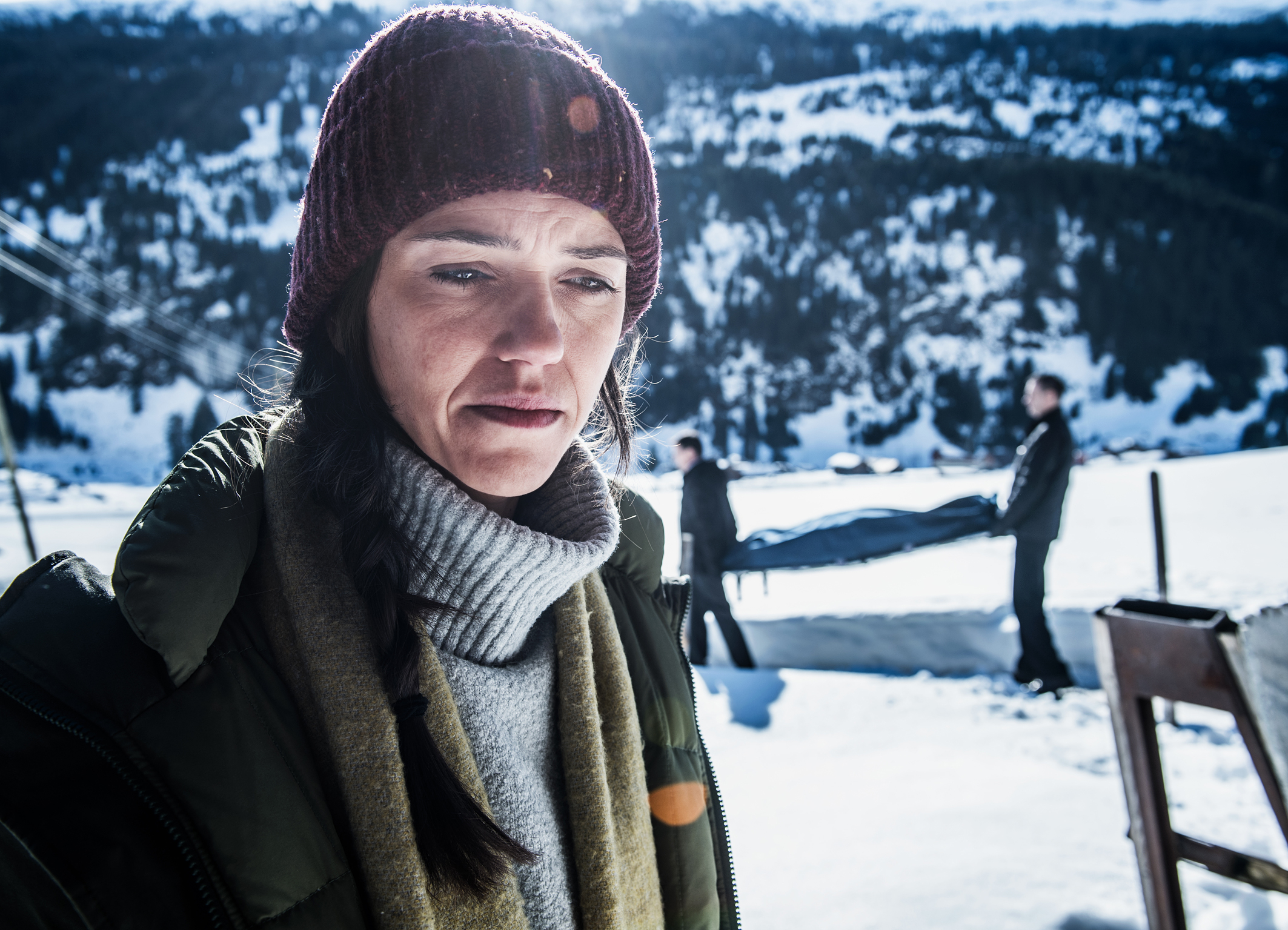 Wilder SRF Serie Folge 1 Motiv 1 Mit Mord konfrontiert, Sarah Spale (Rosa Wilder) Buch: Béla Batthyany, Alexander Szombath, Dave Tucker, Andreas Stadler, Moritz Gerber Regie: Pierre Monnard Produktion: SRF/C-Films AG/Panimage GmbH