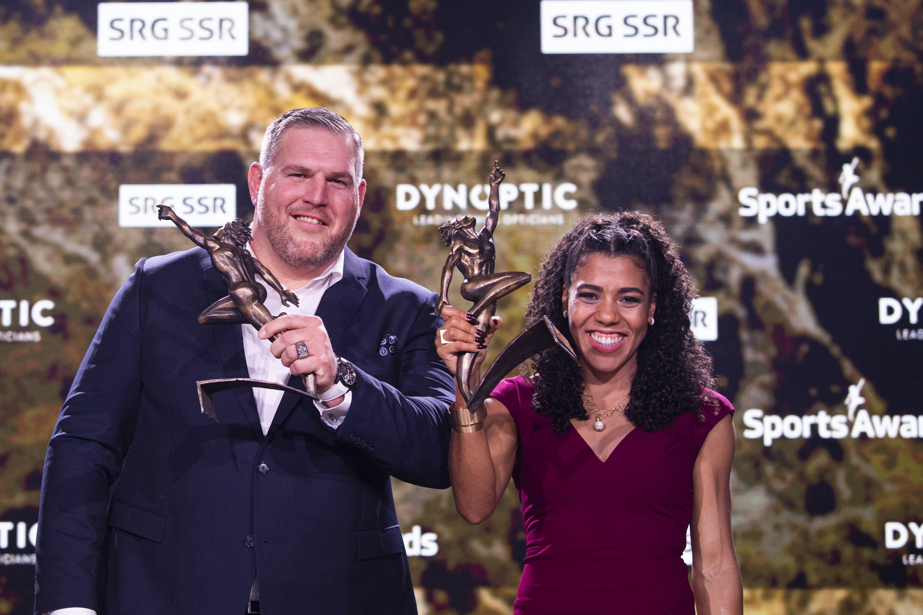 Sports Awards 2019Christian Stucki und Mujinga KambundjiSportler und Sportlerin des JahresCopyright SRF/Valeriano Di Domenico