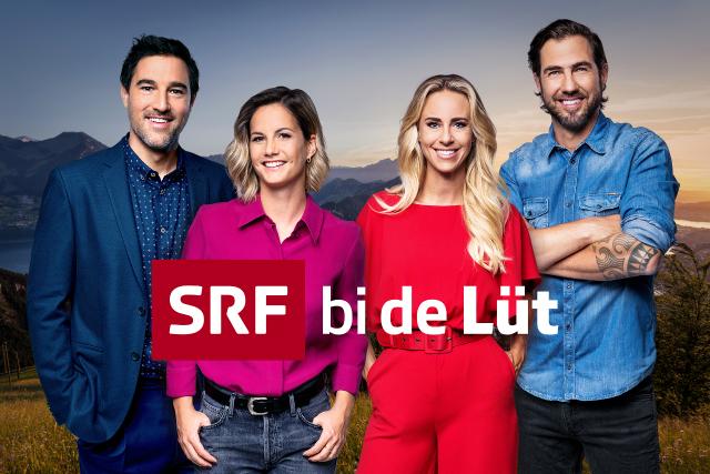 SRF bi de Lüt Die neuen Moderatoren von SRF bi de Lüt: v.l. Salar Bahrampoori, Fabienne Bamert, Nicole Berchtold und Manu Burkart