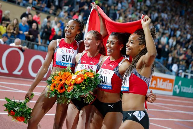Sports Awards – Die Besten aus 70 Jahren Nominiert in der Kategorie Team: 4 x 100-m-Staffel (2019) Frauen, Leichtathletik –Sarah Atcho, Ajla del Ponte, Mujinga Kambundji, Salome Kora