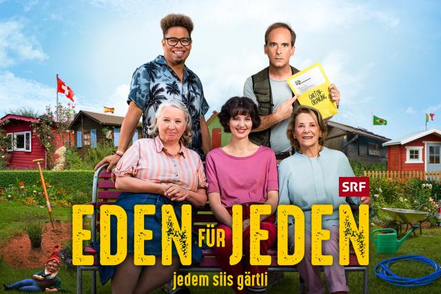 Eden für jeden SRF Schweizer Film Keyvisual Regie: Rolf Lyssy Buch: Dominik Bernet in Zusammenarbeit mit Rolf Lyssy Kamera: Elia Lyssy Produktion: Atlantis Pictures Ltd. 2020
