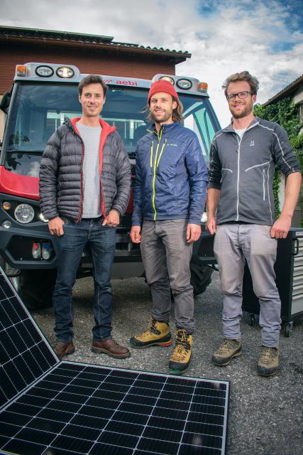 Innovationen für Morgen Peak Evolution - Revolution in der Berglandwirtschaft Start-Up Gründer David Pröschel und die Brüder David und Patrick Koller