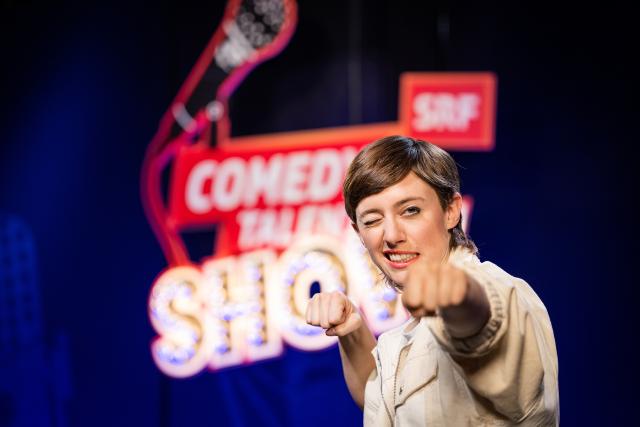 Comedy Talent Show Staffel 2021 Folge 2 Comedienne Jane Mumford die neu als Sidekick fungiert