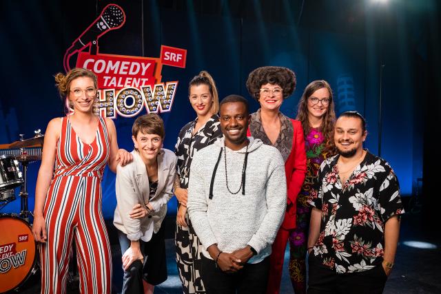 Comedy Talent Show Staffel 2021 Folge 3 Miriam Schöb, Jane Mumford, Lisa Christ, Charles Nguela, Helga Schneider, Helene Bockhorst, Bilge Ahmet