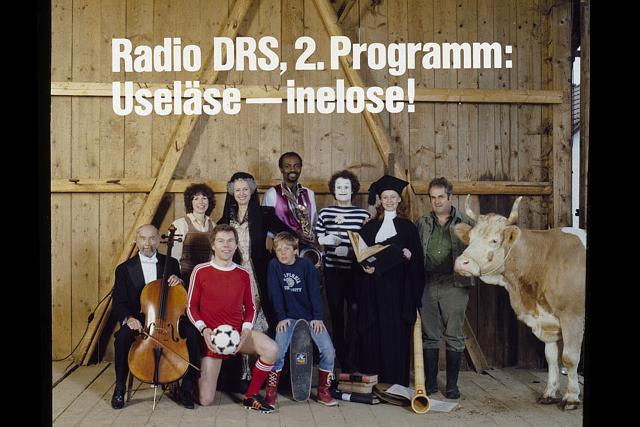Werbekampagne für DRS 2 Werbeplakat 1985