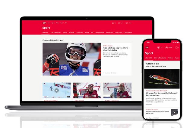 SRF Sport Websitesrf.ch/sport, Demobild, 2022