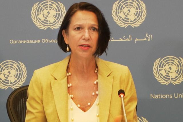 Reporter Christine Schraners Kampf gegen Myanmars Diktatur – Weltpolitik aus dem Home-Office. Zum letzten Mal brieft die UNO-Sondergesandte Christine Schraner Burgener die Medien am UNO-Hauptsitz in New York.
