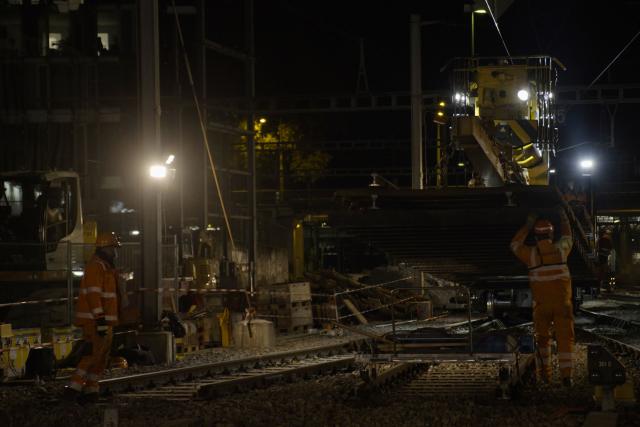 DOK Nacht in der Schweiz - Herbst Folge 3 Gleisarbeiten nördlich des Genfer Hauptbahnhofs 2020