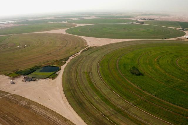 SRF DOK Katar – Perlen im Sand Bewässerung durch Meerentsalzungsanlagen ermöglichten riesige Farmen mit bis zu 15 km2.