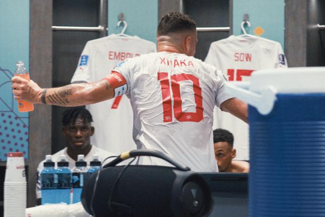 The Pressure Game – Im Herzen der Schweizer NatiFolge 5Der Captain motiviert sein Team in der Pause des Achtelfinals gegen Portugal.2023Copyright: SRF/stories AG