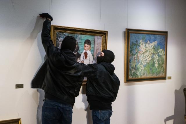 Es geschah am... Der Bührle-KunstraubDie Räuber nehmen sich das Bild «Ludovic Lepic und seine Töchter» von Edgar Degas.2023Copyright: SRF/Samuel Schalch