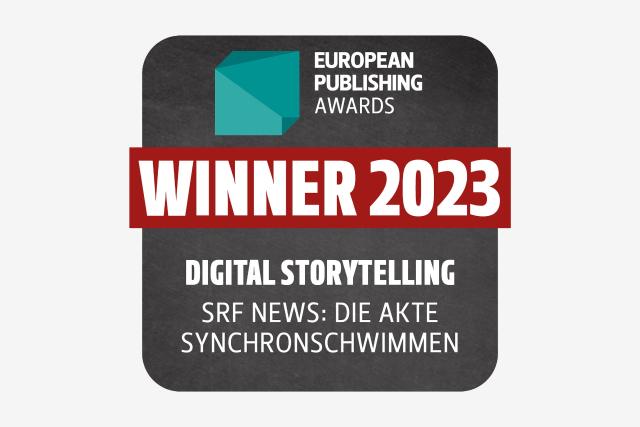 European Publishing AwardsWinner 2023Digital StorytellingSRF News: Die Akte SynchronschwimmenCopyright: SRF/zVg