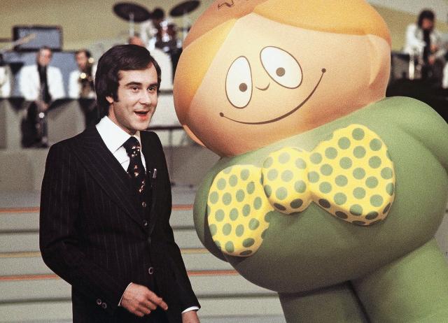Hoi Hoi TeleboyModerator Kurt Felix in Teleboy, 1975Copyright SRF