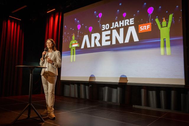 30 Jahre Arena – Jubiläumssendung30.6.2023SRF Direktorin Nathalie Wappler Copyright: SRF/Gian Vaitl