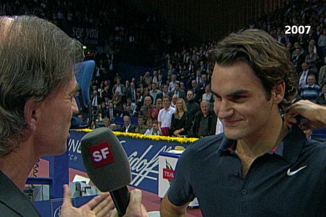 Best-of 70 Jahre Schweizer FernsehenKultige TV-MomenteHeinz Günthardt interviewt Roger Federer, 2007Copyright SRF