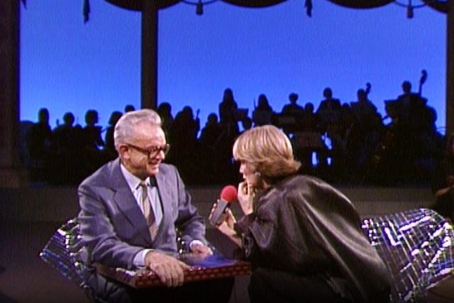 Best-of 70 Jahre Schweizer FernsehenBundesrat Leo Schlumpf zu Gast bei Heidi Abel in Karambuli, 19842023Copyright: SRF