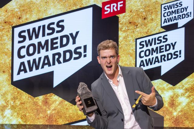 Swiss Comedy Awards! 2023Gewinner Kategorie «Online» Eric Lüthi               Copyright: SRF/Gian Vaitl