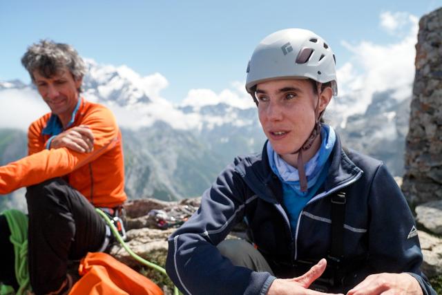 Hoch hinausDie blinde Bergsteigerin – Der Traum von GipfelLaila Grillo und Bergführer Ralf Weber sind ein eingespieltes Team.2023Copyright: SRF