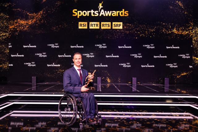 Sports Awards 2023Paralympischer Sportler des Jahres 2023Marcel Hug, LeichtathletikCopyright: SRF/Gian Vaitl