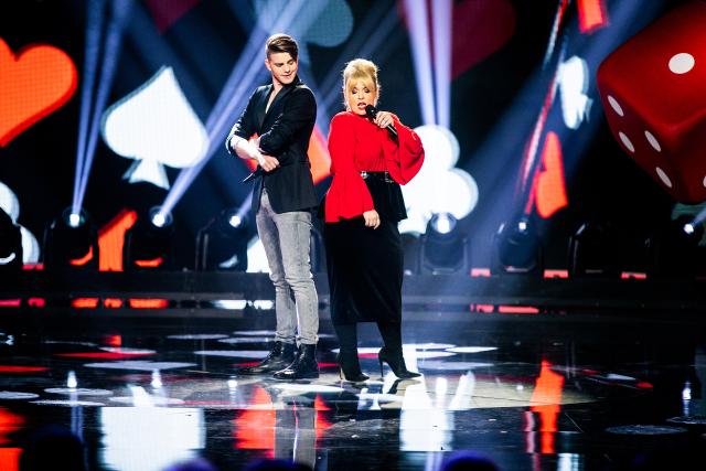 Hello Again! Die Pop-Schlager-ShowVincent Gross und Maite Kelly2019Copyright: SRF/Mirco Rederlechner