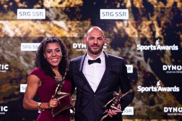 Sports Awards 2019Mujinga Kambundji,Sportlerin des Jahres und Adrian Rothenbühler, Trainer des Jahres Copyright SRF/Valeriano Di Domenico