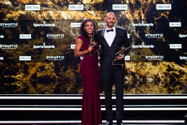 Sports Awards 2019Mujinga Kambundji,Sportlerin des Jahres und Adrian Rothenbühler, Trainer des Jahres Copyright SRF/Valeriano Di Domenico
